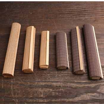 Μπαμπού ματ για τσάι με περιμετρικό ράψιμο, μόνωση τσαγιού, προσαρμογή με λογότυπο, κυκλοφορία 2024