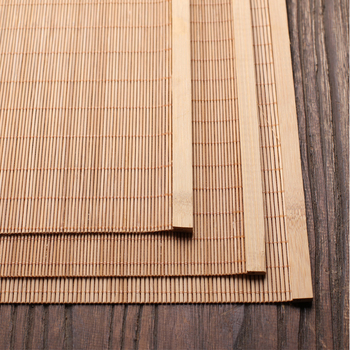 Μπαμπού ματ για τσάι με περιμετρικό ράψιμο, μόνωση τσαγιού, προσαρμογή με λογότυπο, κυκλοφορία 2024