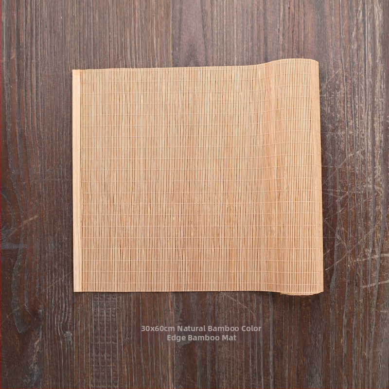 Μπαμπού ματ για τσάι με περιμετρικό ράψιμο, μόνωση τσαγιού, προσαρμογή με λογότυπο, κυκλοφορία 2024