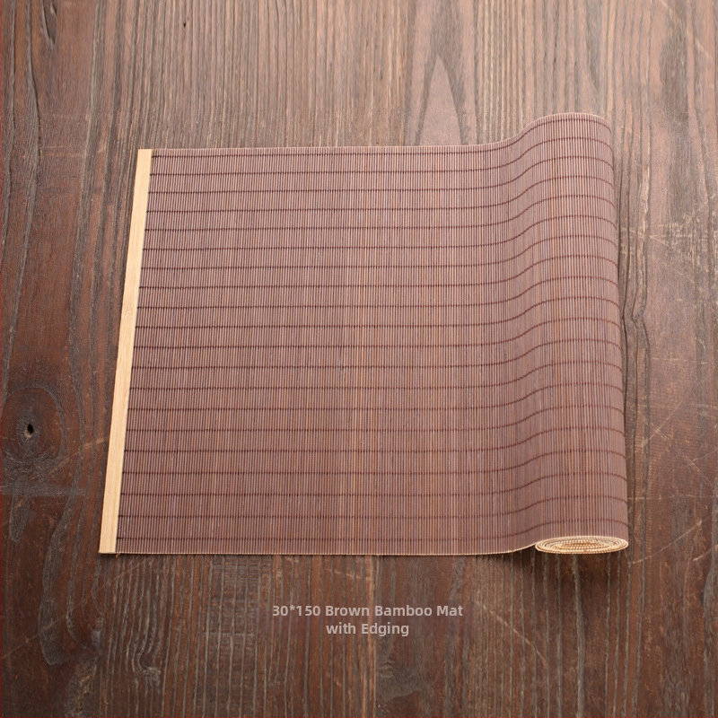 Μπαμπού ματ για τσάι με περιμετρικό ράψιμο, μόνωση τσαγιού, προσαρμογή με λογότυπο, κυκλοφορία 2024