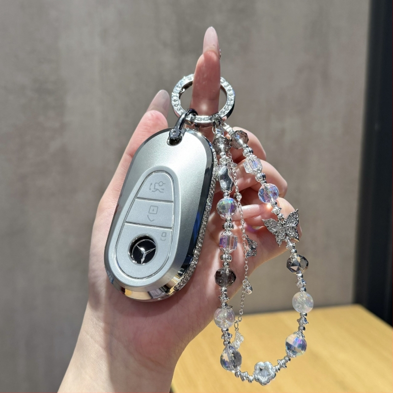 Kryt kľúča Mercedes-Benz pre modely C-Class, E-Class, C260L, E300L, GLC300/260, S-Class a GLE — koža s olejom a voskom