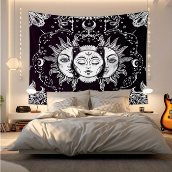 Poliesterska tapiserija za zid s motivom ljudske figure, nordijskog stila, pravokutnog oblika, pogodna za dnevni boravak, spavaću sobu i studij.