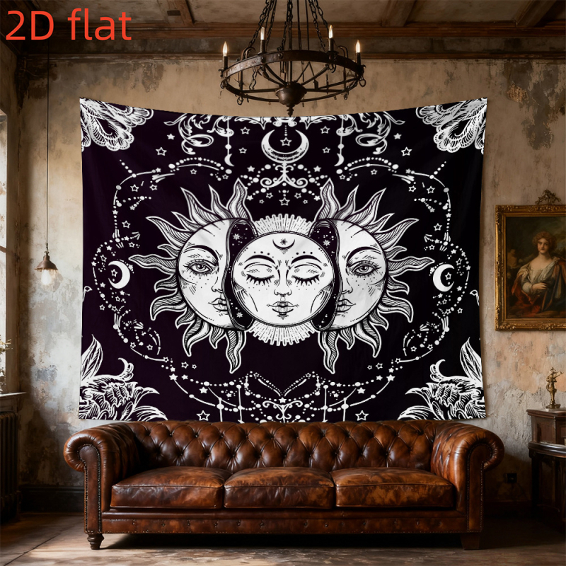 Poliesterska tapiserija za zid s motivom ljudske figure, nordijskog stila, pravokutnog oblika, pogodna za dnevni boravak, spavaću sobu i studij.