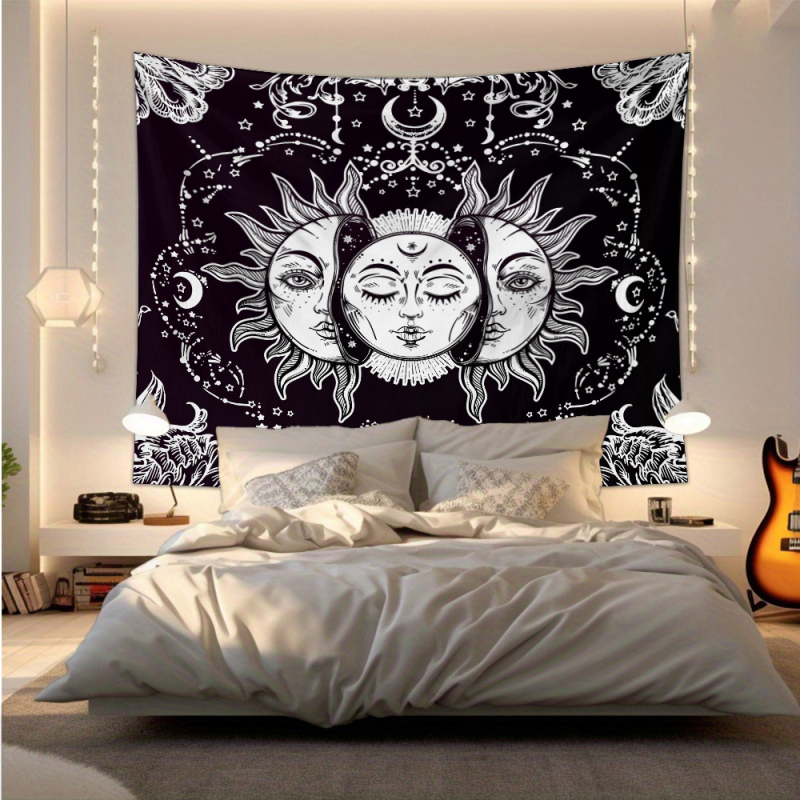 Poliesterska tapiserija za zid s motivom ljudske figure, nordijskog stila, pravokutnog oblika, pogodna za dnevni boravak, spavaću sobu i studij.