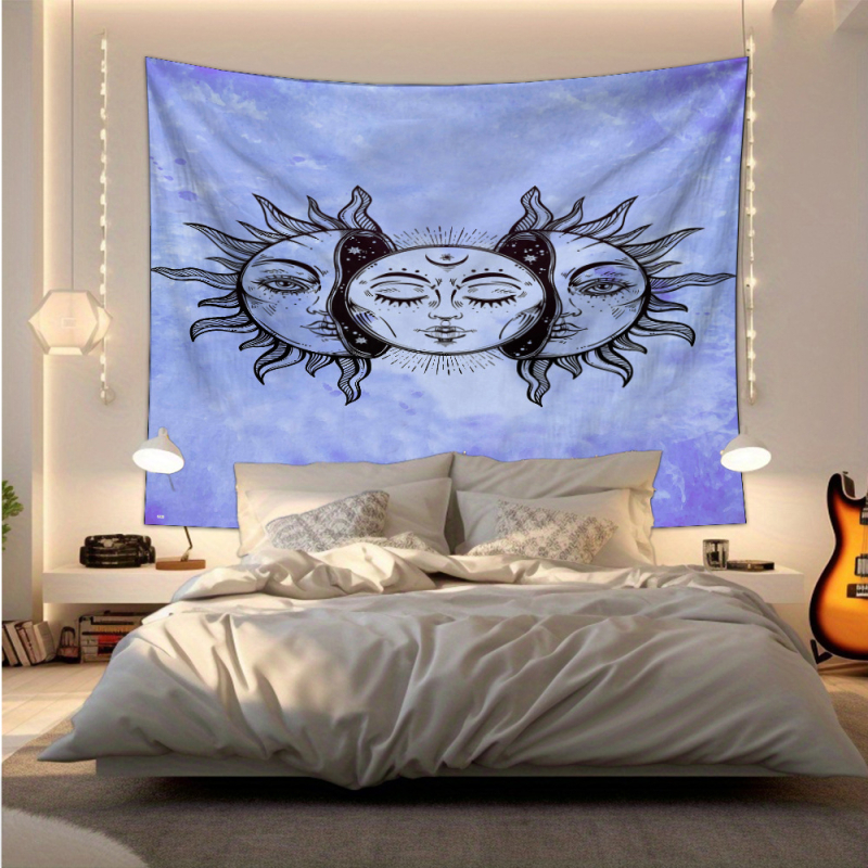 Poliesterska tapiserija za zid s motivom ljudske figure, nordijskog stila, pravokutnog oblika, pogodna za dnevni boravak, spavaću sobu i studij.