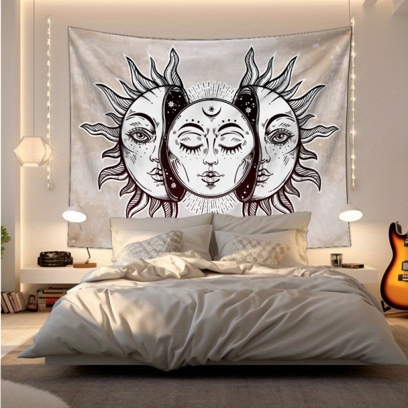 Poliesterska tapiserija za zid s motivom ljudske figure, nordijskog stila, pravokutnog oblika, pogodna za dnevni boravak, spavaću sobu i studij.