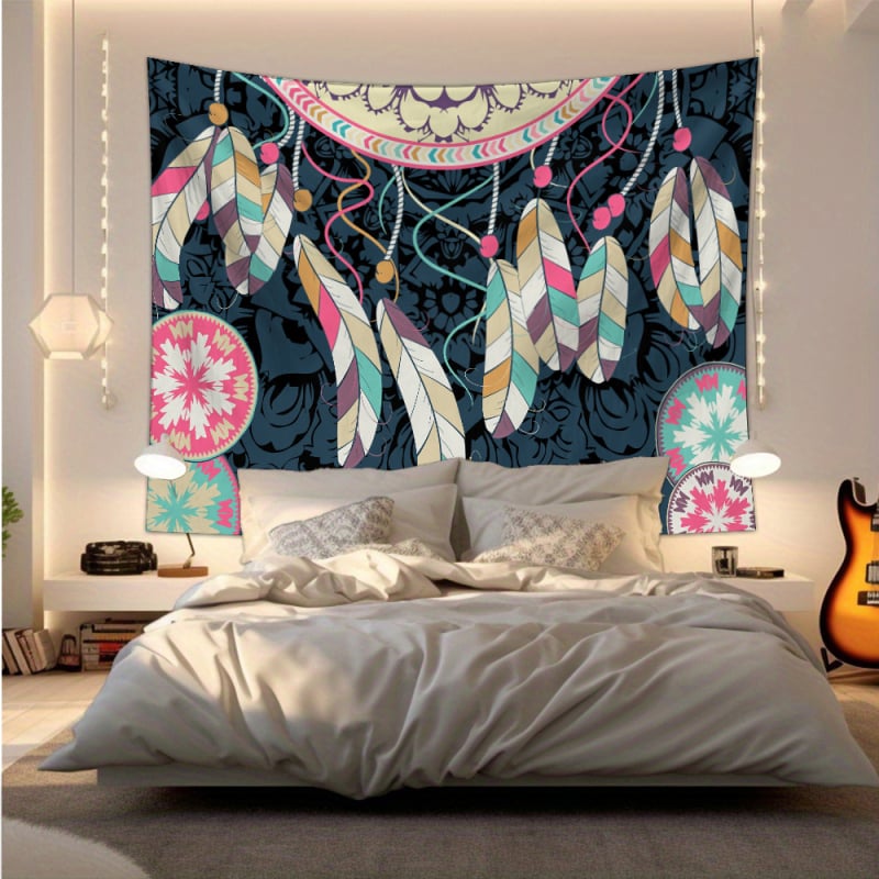 Poliesterska tapiserija za zid s motivom ljudske figure, nordijskog stila, pravokutnog oblika, pogodna za dnevni boravak, spavaću sobu i studij.