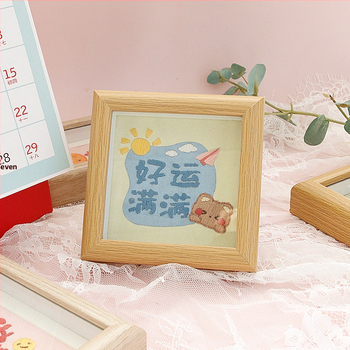 Krusta šūšanas komplekts – lina audums, motīvs karikatūra/animēta, Jaunais ķīniešu stila šūšanai