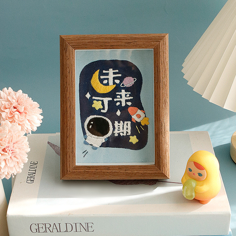 Krusta šūšanas komplekts – lina audums, motīvs karikatūra/animēta, Jaunais ķīniešu stila šūšanai