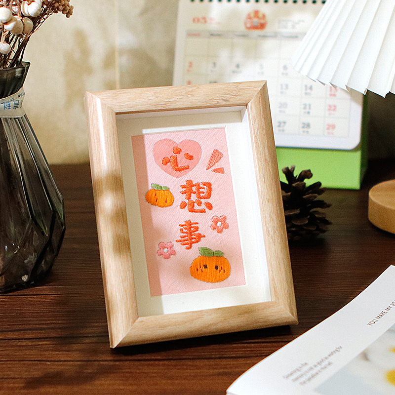 Krusta šūšanas komplekts – lina audums, motīvs karikatūra/animēta, Jaunais ķīniešu stila šūšanai