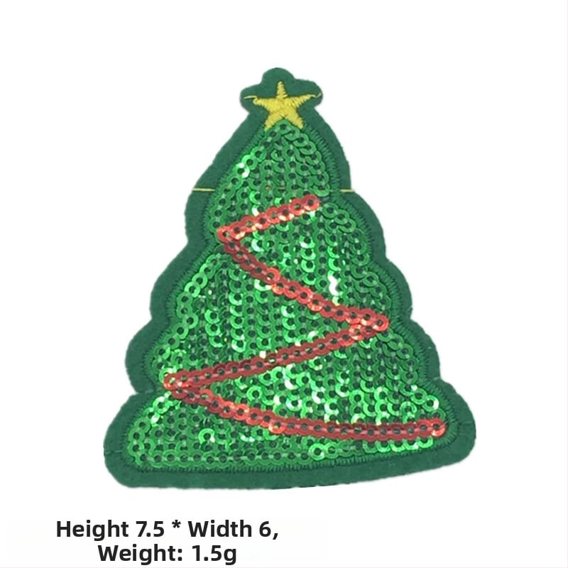 Снежен човек апликация – бродерия с мъниста и пайети за коледна украса, DIY аксесоари (Материал: бродерия с мъниста и пайети; Приложение: Друго; Марка: Друго)