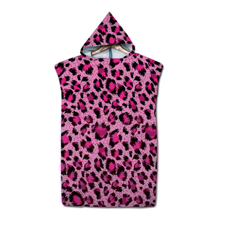 Kapuljačasti mikrofiber ručnik za plažu s otiskom, 150D, 300–400 g