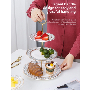 Gyümölcskosár kijelző állvány - többszintes desszert és sütemény tároló, modern egyszerű stílus, Unique márka, 2023-ban bemutatva, licenc Guangdong xk16-204-01508