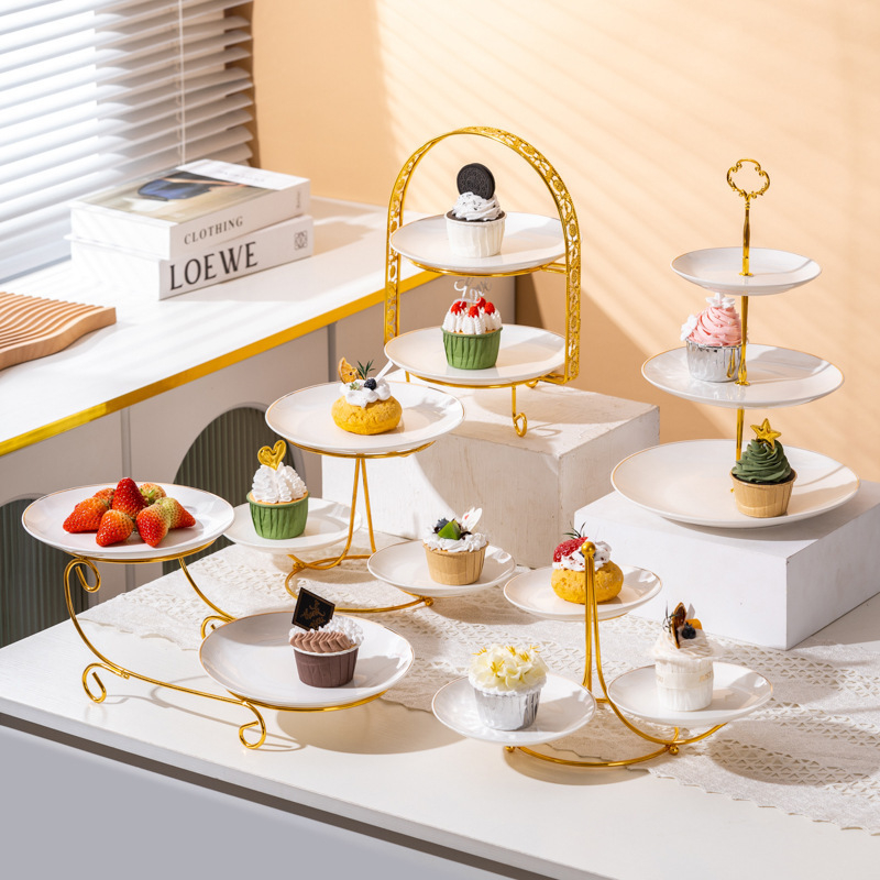 Gyümölcskosár kijelző állvány - többszintes desszert és sütemény tároló, modern egyszerű stílus, Unique márka, 2023-ban bemutatva, licenc Guangdong xk16-204-01508