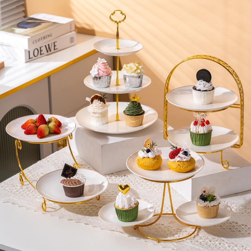 Gyümölcskosár kijelző állvány - többszintes desszert és sütemény tároló, modern egyszerű stílus, Unique márka, 2023-ban bemutatva, licenc Guangdong xk16-204-01508