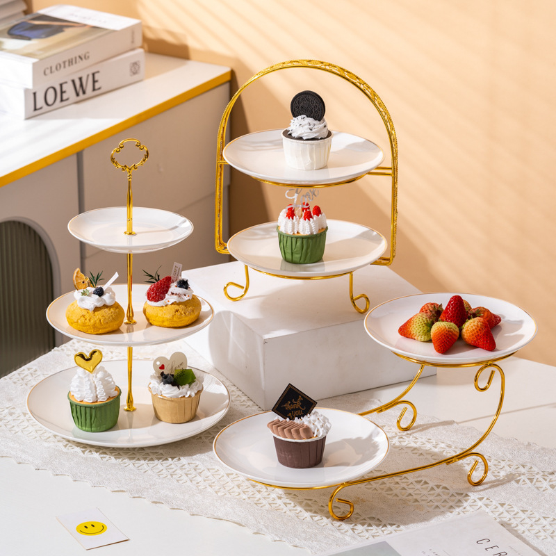 Gyümölcskosár kijelző állvány - többszintes desszert és sütemény tároló, modern egyszerű stílus, Unique márka, 2023-ban bemutatva, licenc Guangdong xk16-204-01508