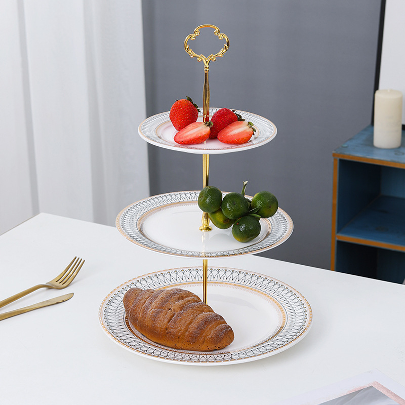 Gyümölcskosár kijelző állvány - többszintes desszert és sütemény tároló, modern egyszerű stílus, Unique márka, 2023-ban bemutatva, licenc Guangdong xk16-204-01508