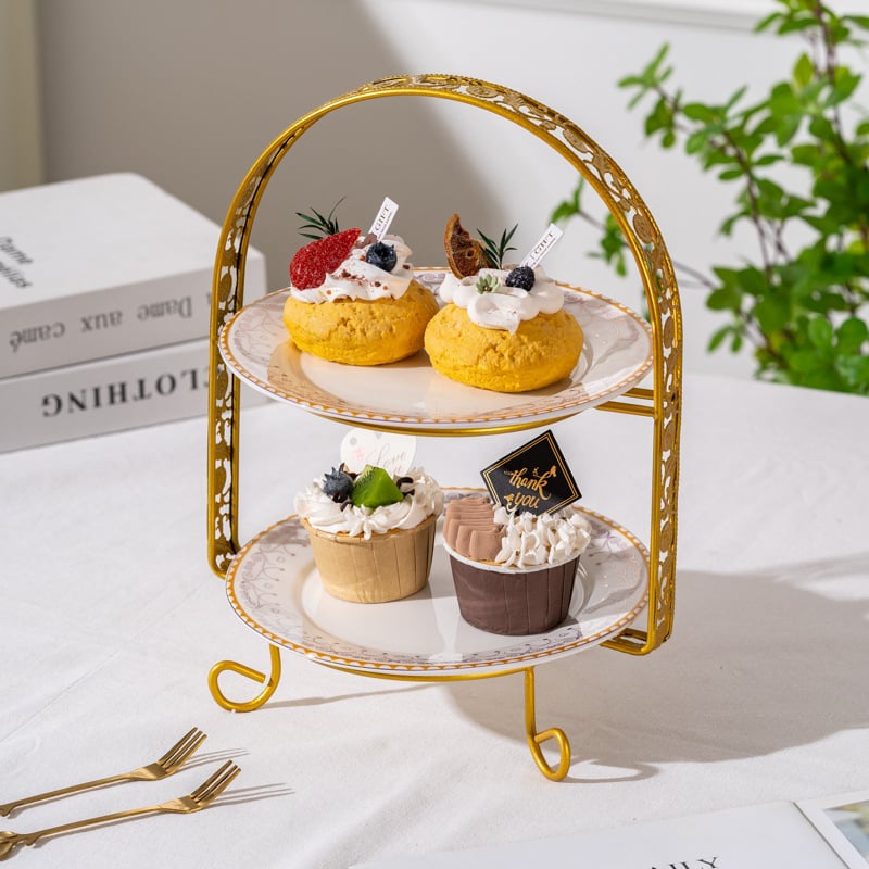 Gyümölcskosár kijelző állvány - többszintes desszert és sütemény tároló, modern egyszerű stílus, Unique márka, 2023-ban bemutatva, licenc Guangdong xk16-204-01508