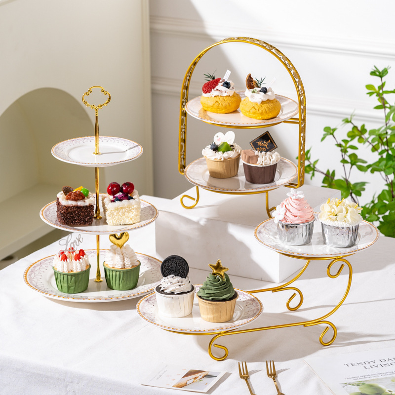 Gyümölcskosár kijelző állvány - többszintes desszert és sütemény tároló, modern egyszerű stílus, Unique márka, 2023-ban bemutatva, licenc Guangdong xk16-204-01508