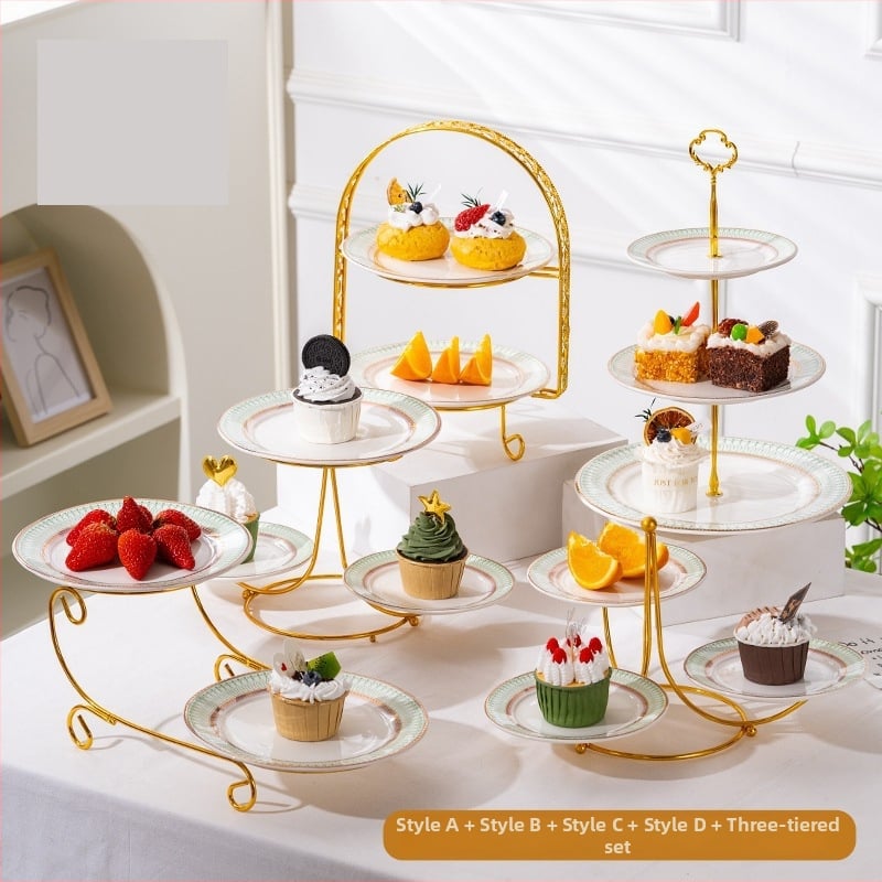 Gyümölcskosár kijelző állvány - többszintes desszert és sütemény tároló, modern egyszerű stílus, Unique márka, 2023-ban bemutatva, licenc Guangdong xk16-204-01508