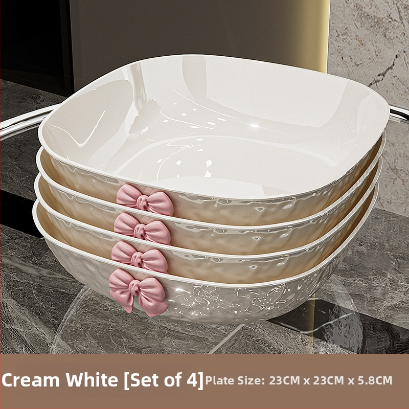 Műanyag gyümölcstál kalapált textúrával és pillangócsomó mintával, könnyed luxus retro stílus