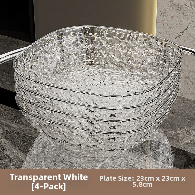 Műanyag gyümölcstál kalapált textúrával és pillangócsomó mintával, könnyed luxus retro stílus