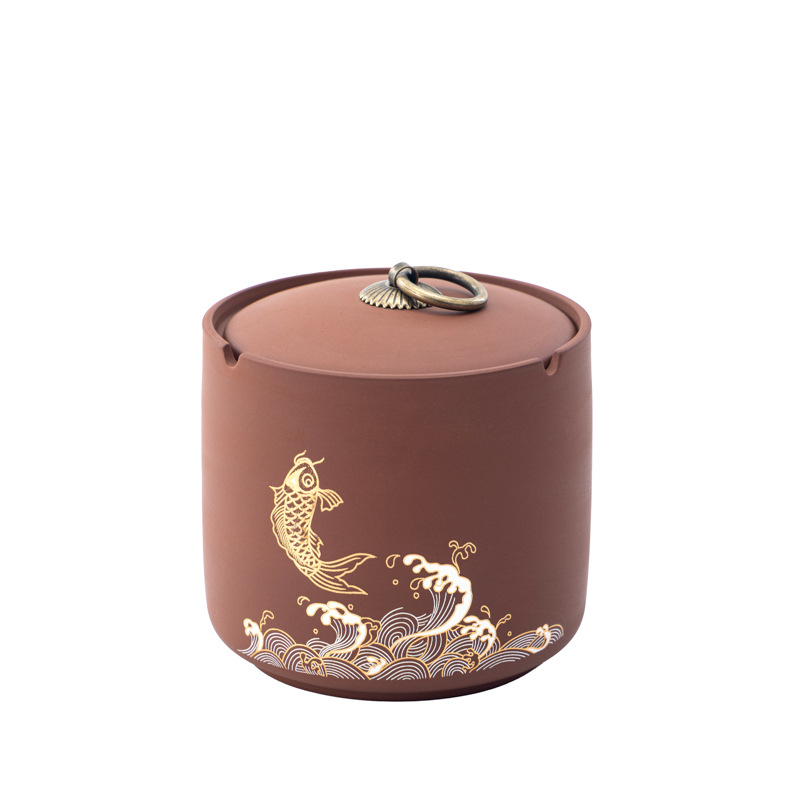 Keraamiline tuhkapott kaasiga — tuulekindel, dekoratiivne, logotüübi trükk, kohandatav