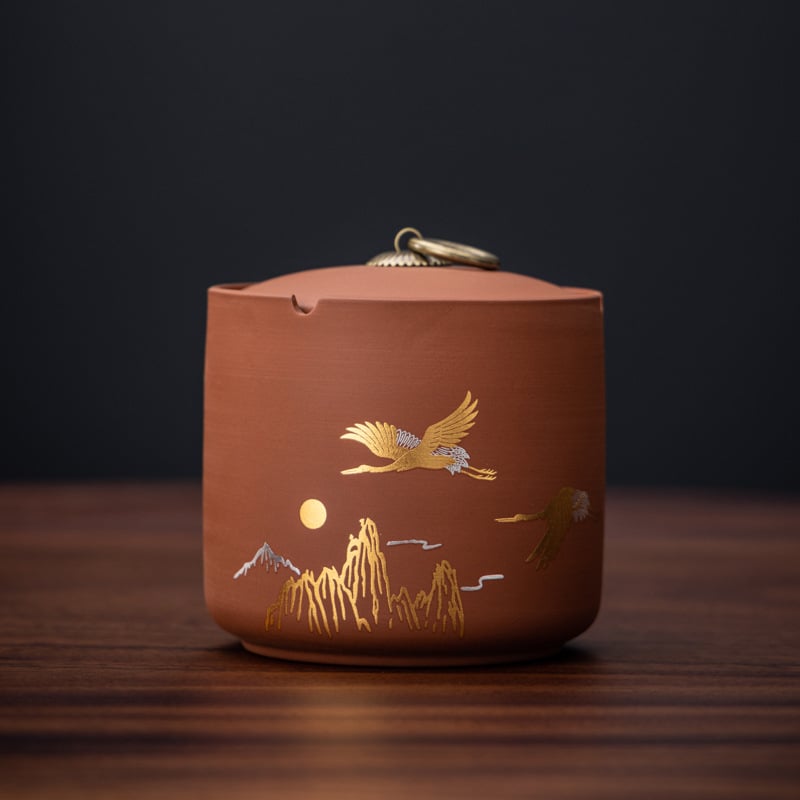 Keraamiline tuhkapott kaasiga — tuulekindel, dekoratiivne, logotüübi trükk, kohandatav