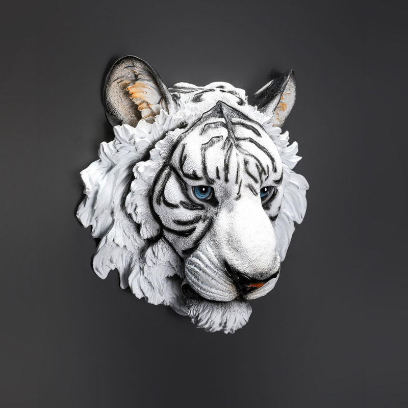 Farkasfej falikép – természetes gyanta anyagból, állatmotívum