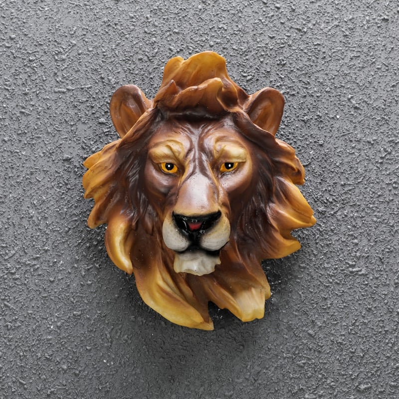 Farkasfej falikép – természetes gyanta anyagból, állatmotívum