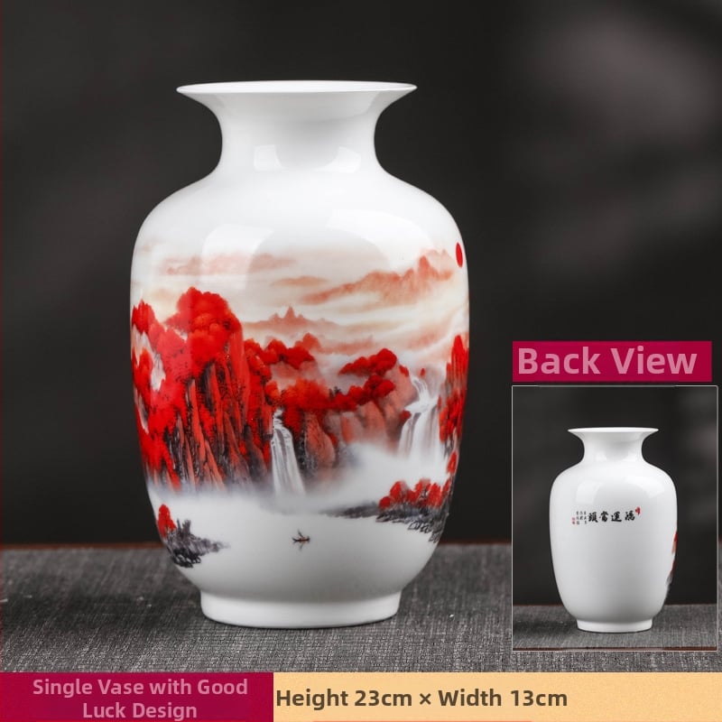 Tryjų porcelaninių vazonų rinkinys Hao Han, kinų stiliaus namų dekoras svetainei