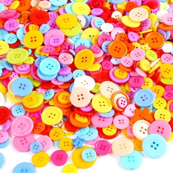 Gumbi za DIY rukotvorine – plast/smola, uzorak: jagoda, petokraka zvijezda, kružni; stil: crtani; tehnologija obrade: Drugo