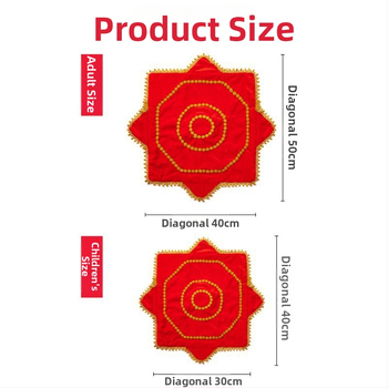Pereche de batiste octagonală pentru dansul Yangge din nord-est, accesorii de dans pentru copii și examene de dans pentru adulți