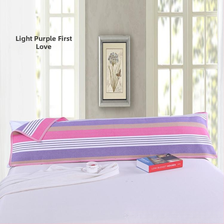 Obliečka na vankúš pre dve osoby, tradičná drsná bavlna, dlhý štýl, husté tkanie.