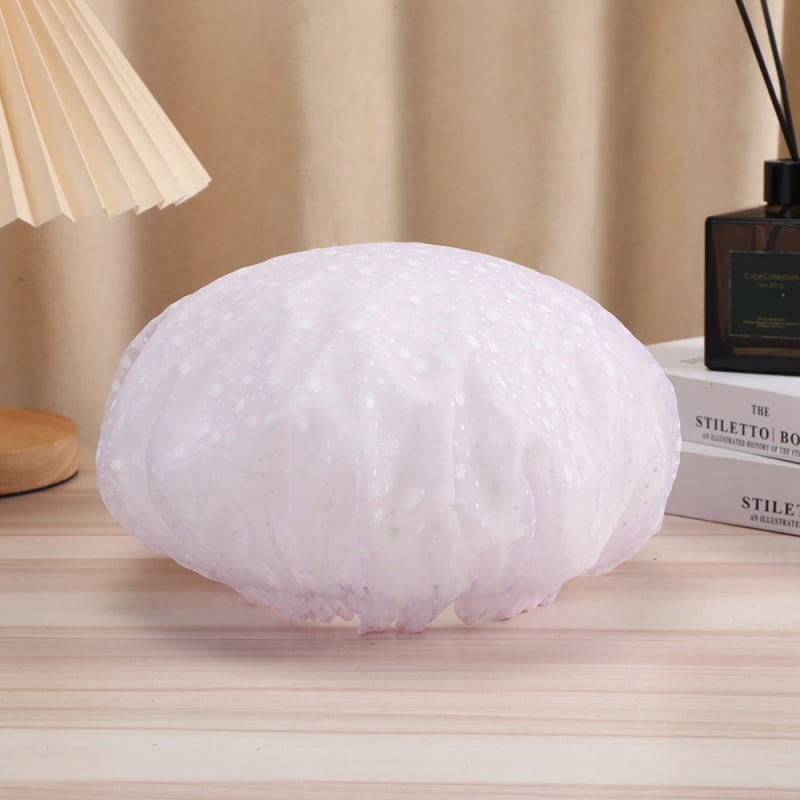 Zuhanysapka PVC, 150D szál, Jacquard folyamat, 30 g alatt, testreszabható — hajszárításra való sapka