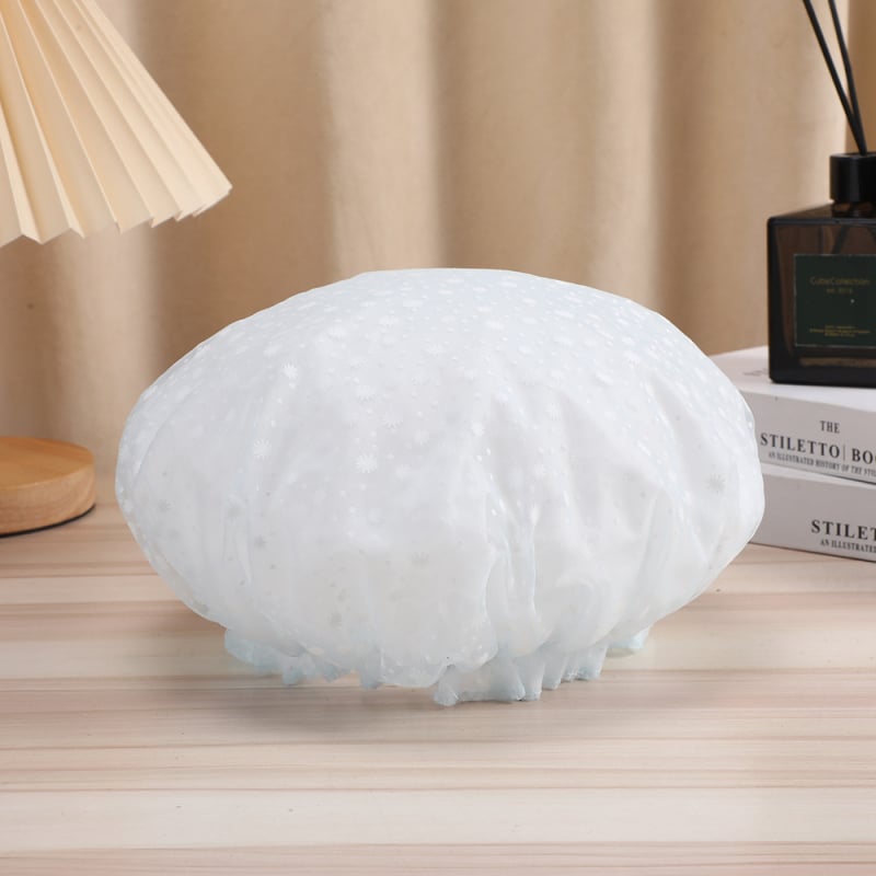 Zuhanysapka PVC, 150D szál, Jacquard folyamat, 30 g alatt, testreszabható — hajszárításra való sapka