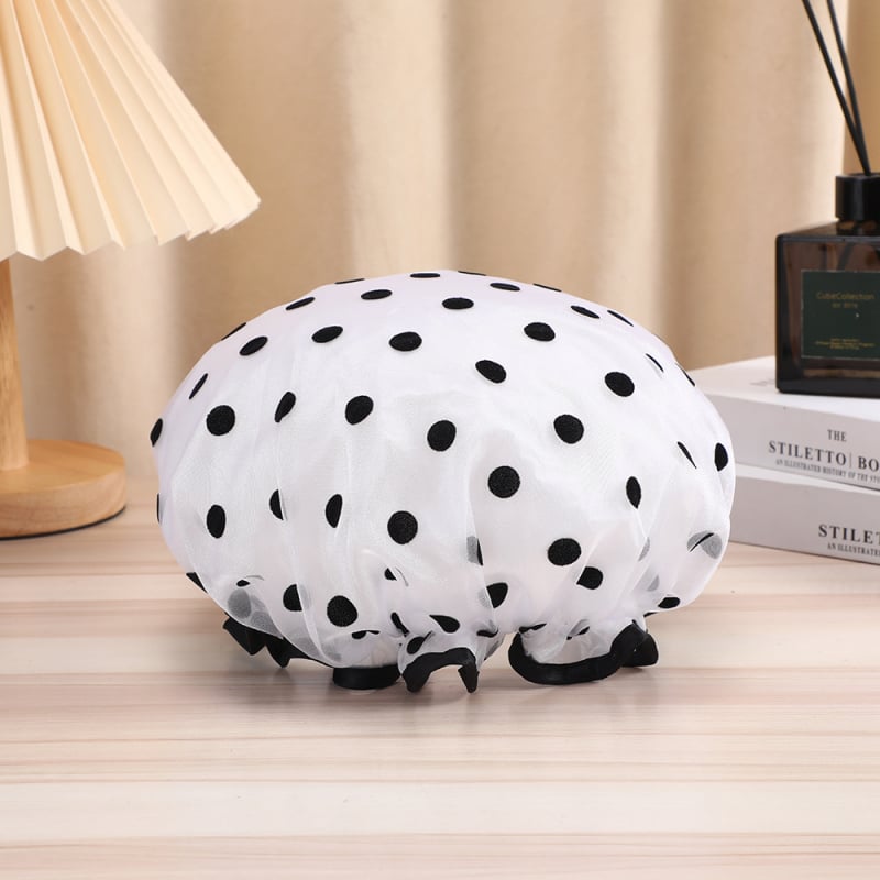 Zuhanysapka PVC, 150D szál, Jacquard folyamat, 30 g alatt, testreszabható — hajszárításra való sapka