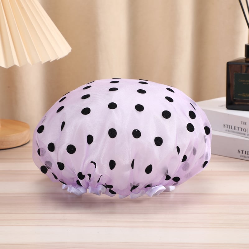 Zuhanysapka PVC, 150D szál, Jacquard folyamat, 30 g alatt, testreszabható — hajszárításra való sapka