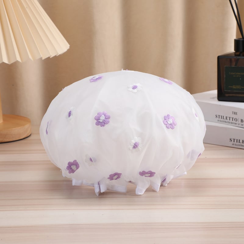 Zuhanysapka PVC, 150D szál, Jacquard folyamat, 30 g alatt, testreszabható — hajszárításra való sapka