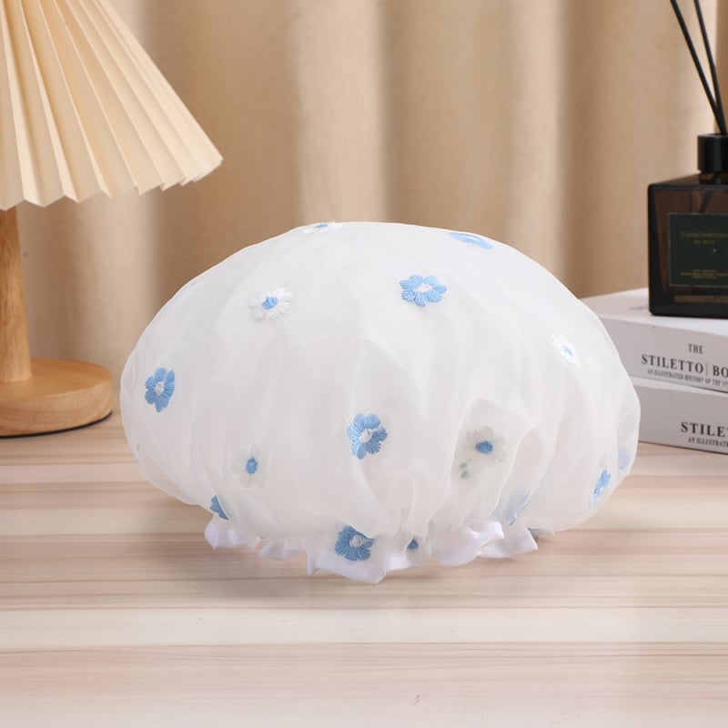 Zuhanysapka PVC, 150D szál, Jacquard folyamat, 30 g alatt, testreszabható — hajszárításra való sapka