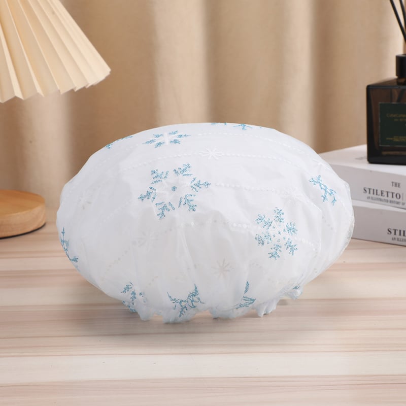 Zuhanysapka PVC, 150D szál, Jacquard folyamat, 30 g alatt, testreszabható — hajszárításra való sapka