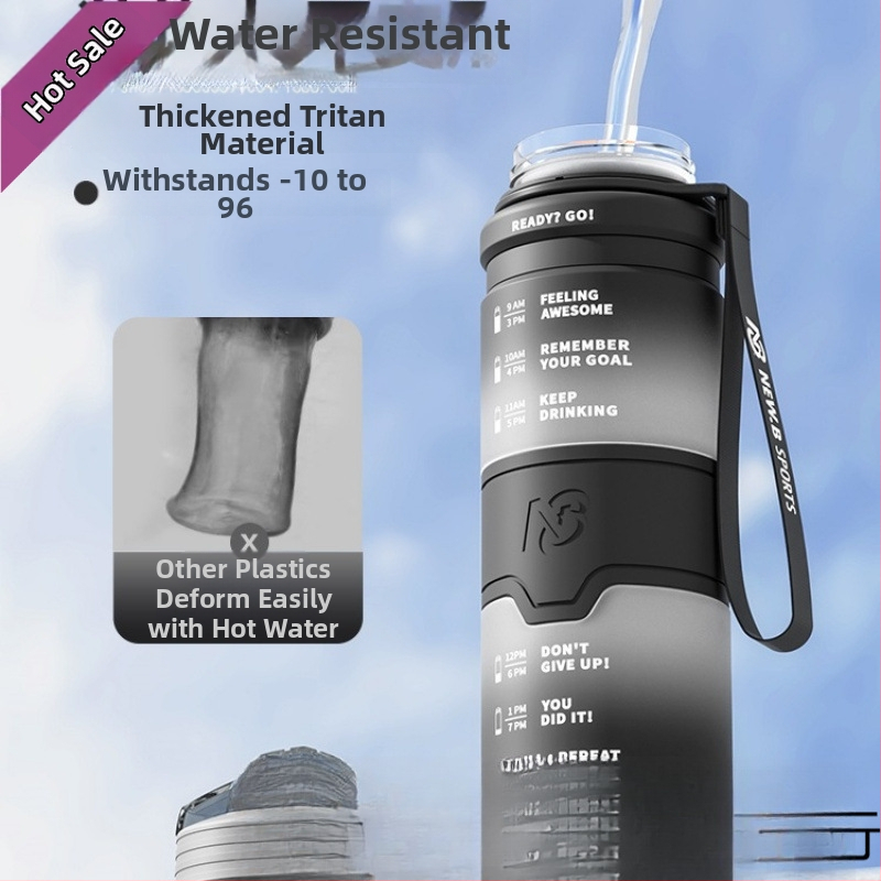 Univerzálna športová fľaša na vodu z Tritanu, značky Step firmly, na fitnes a vonkajšie použitie