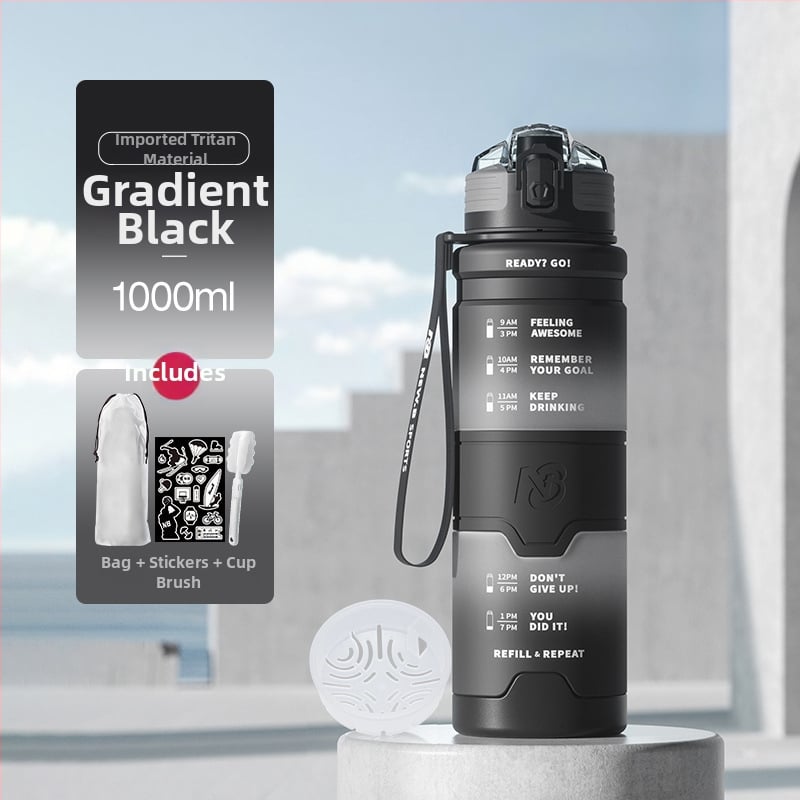 Αθλητικό μπουκάλι νερού Tritan, καθολικού στυλ, της Step firmly, για προπόνηση και εξωτερικές δραστηριότητες