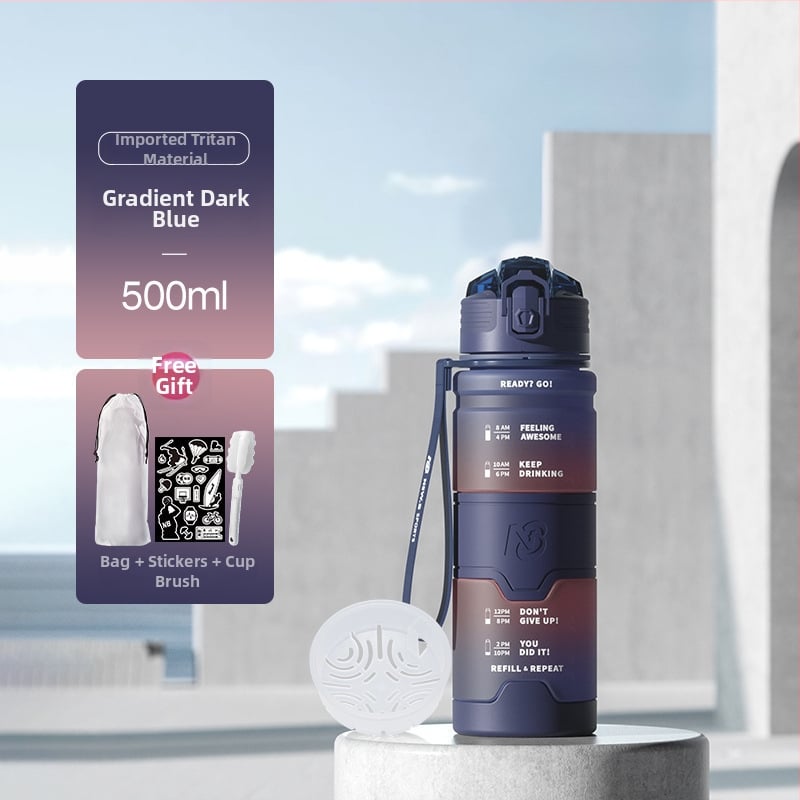Αθλητικό μπουκάλι νερού Tritan, καθολικού στυλ, της Step firmly, για προπόνηση και εξωτερικές δραστηριότητες