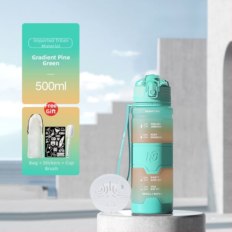 Αθλητικό μπουκάλι νερού Tritan, καθολικού στυλ, της Step firmly, για προπόνηση και εξωτερικές δραστηριότητες