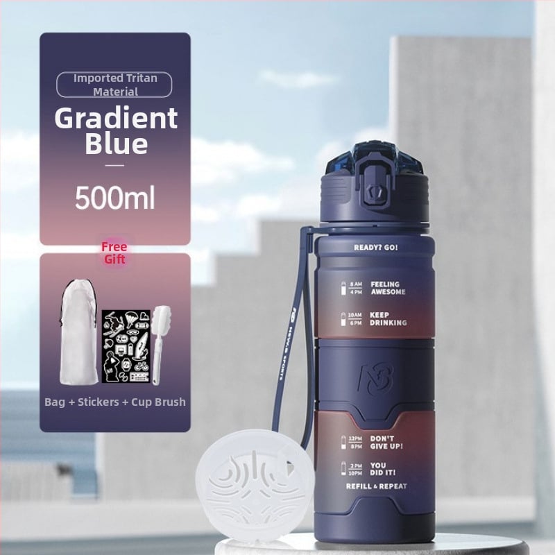 Αθλητικό μπουκάλι νερού Tritan, καθολικού στυλ, της Step firmly, για προπόνηση και εξωτερικές δραστηριότητες