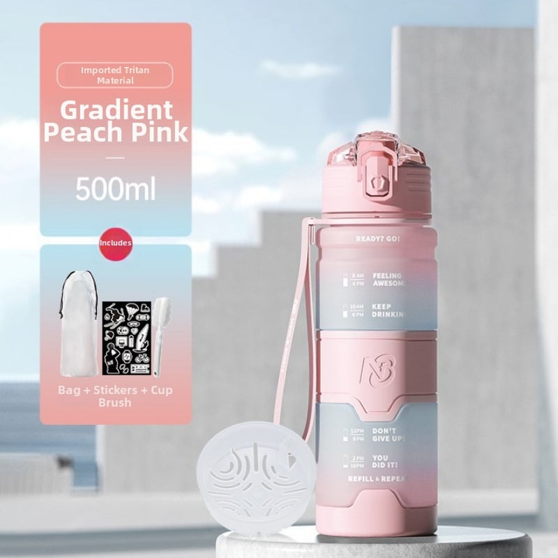 Αθλητικό μπουκάλι νερού Tritan, καθολικού στυλ, της Step firmly, για προπόνηση και εξωτερικές δραστηριότητες