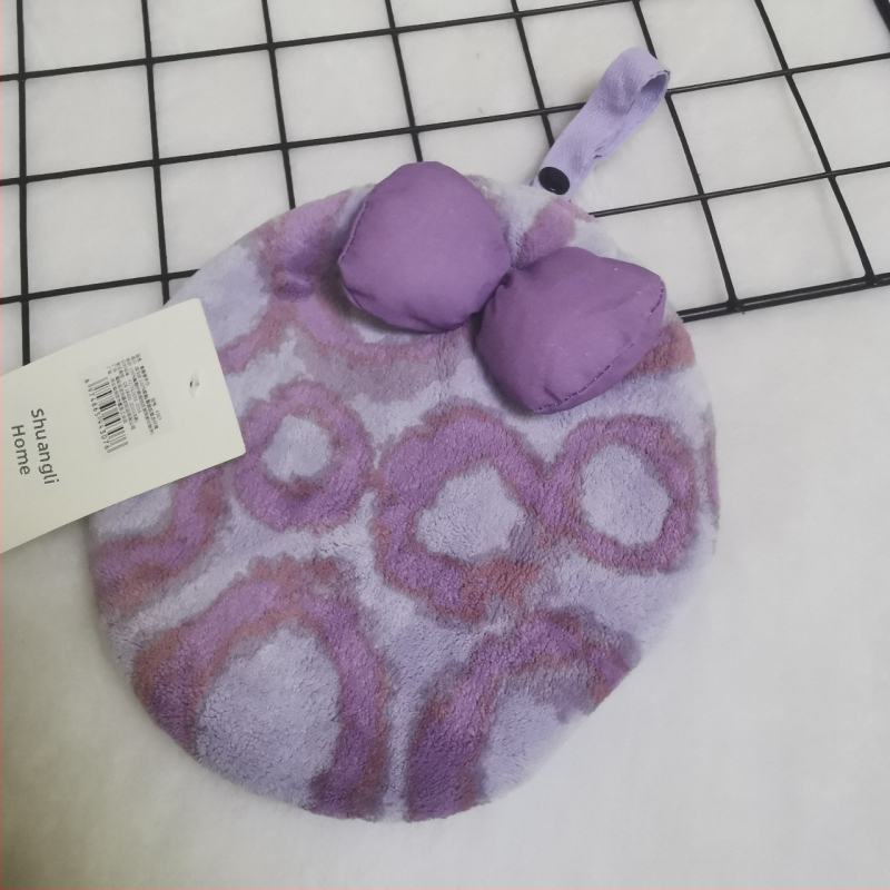 Double Benefit Ručný uterák – Leopardí mačací vzor, korálový fleece, vyšívaný, 30–50 g, 150d