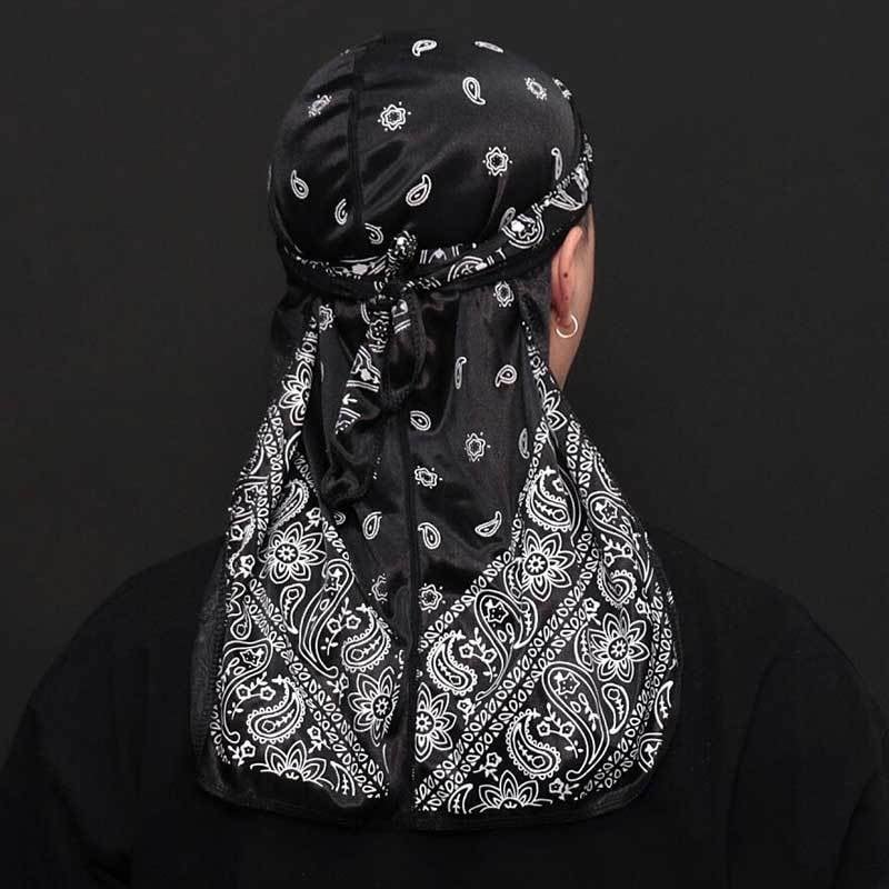 Durag galvas lakats ar svītrainu rakstu, brīvā laika stils, ārā sportiskai lietošanai