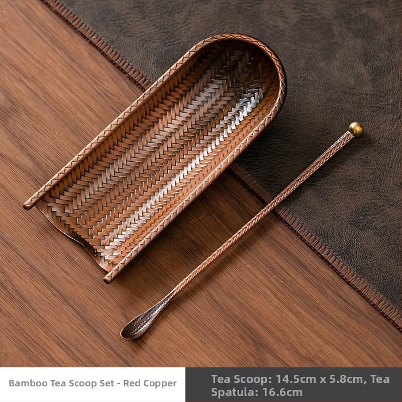 Kaheosaline kung fu tee komplekt: käsitööline tee lusikas ja taldrik segusest tee ceremoonia tarbeks